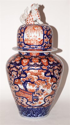 Lot 449 - Japanese Imari Porcelain Covered Floor Vase...
