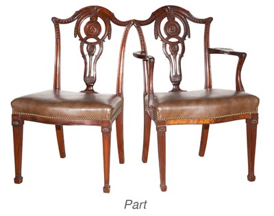 Lot 382 - Set of Twelve George III Style Mahogany Dining...