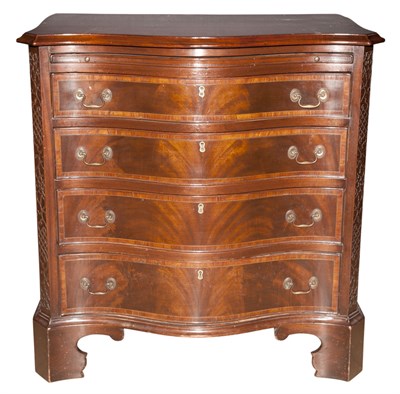 Lot 307 - George III Style Mahogany Chest of Drawers...