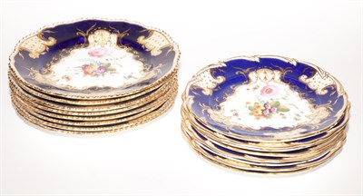Lot 637 - Assembled Set of Davenport Porcelain Luncheon...