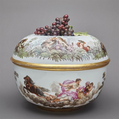 Lot 308 - Meissen Gilt and Polychrome Decorated...