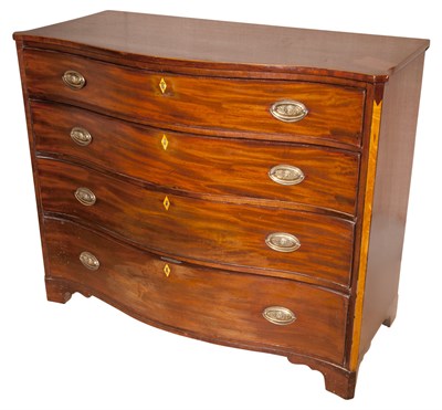 Lot 305 - George III Mahogany Chest of Drawers Height 36...