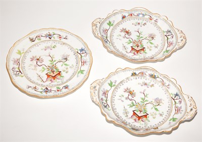 Lot 554 - Pair of English Porcelain Kakiemon Style Cake...