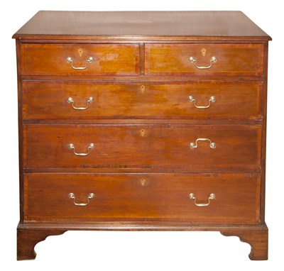 Lot 365 - George III Inlaid Mahogany Chest of Drawers...