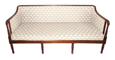 Lot 177 - Regency Style Upholstered Mahogany Settee...