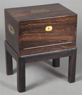 Lot 387 - Victorian Brass Mounted Macassar Ebony...