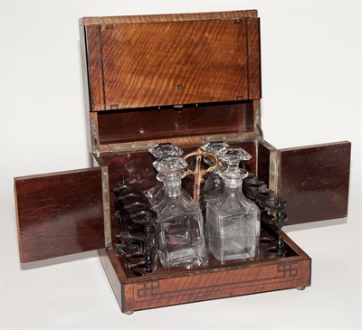 Lot 173 - Edwardian Inlaid Mahogany Decanter Box Fitted...