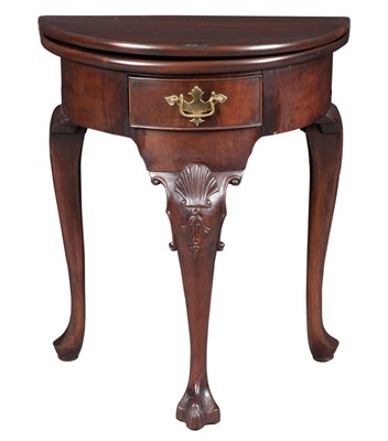 Lot 262 - George II Style Mahogany Tea Table The hinged...