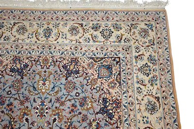 Lot 736 - Wool and Silk Isfahan Rug Central Iran, second...