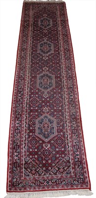 Lot 390 - Indo Bidjar Runner India, contemporary Four...