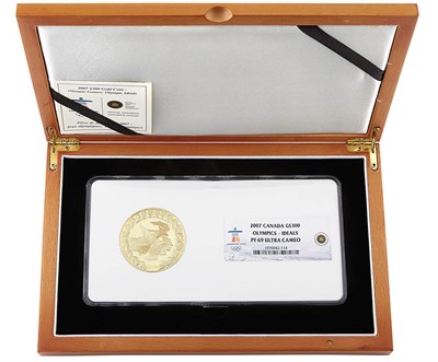 Lot 1069 - Canada 2007 Vancouver Olympic $300 Gold PR 69...