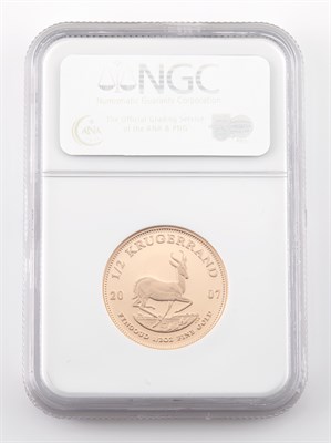 Lot 1100 - South Africa 2007 Half Krugerrand Proof 69...