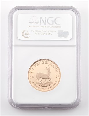 Lot 1099 - South Africa 2007 Half Krugerrand Proof 69...