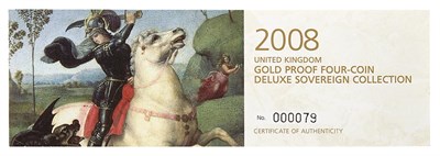 Lot 1089 - Great Britain 2008 Proof 70 Gold Sovereign Set...