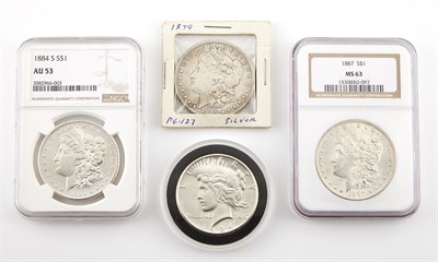 Lot 1133 - United States Silver Dollar Group Useful lot...