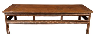 Lot 170 - Chinese Bamboo and Softwood Low Table 19th...