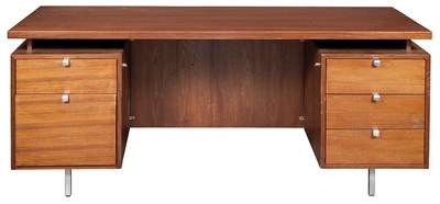 Lot 344 - Roger Spunger Walnut and Chromed Steel...