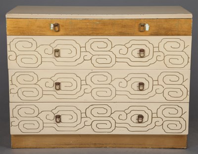 Lot 326 - Painted Wood Chest of Drawers Mid 20th century...