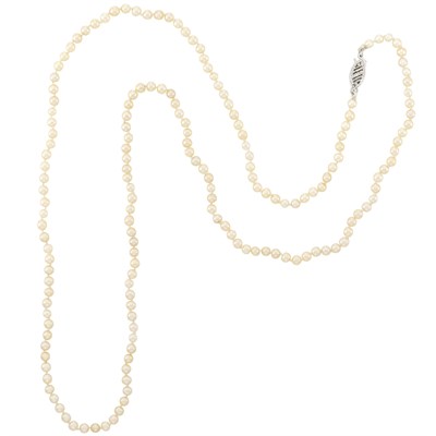 Lot 72 - Two Natural Pearl Necklaces