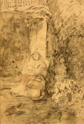 Lot 61 - Gabriel de Saint-Aubin French, 1724-1780 Jeune...