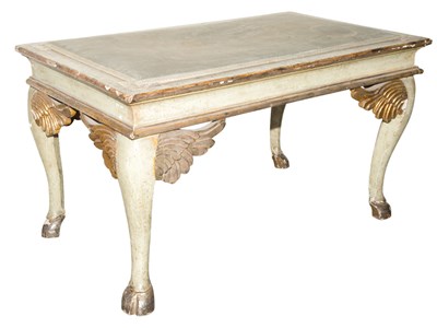 Lot 357 - Pair of Italian Painted, Parcel Gilt and...