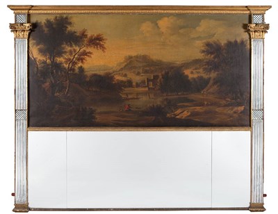 Lot 340 - Queen Anne Gilt-Gesso and Giltwood Overmantel...