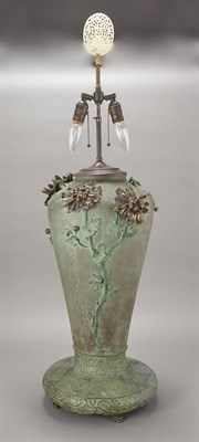 Lot 365 - Japanese Style Bronze Lamp Early 20th century...