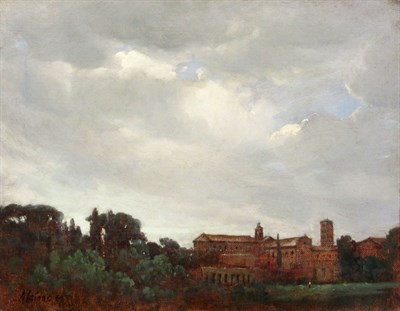 Lot 59 - Robert Maione American, 1932-1987 View, Rome,...