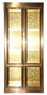 Lot 542 - Mastercraft Brass and Glass Vitrine Height 7...