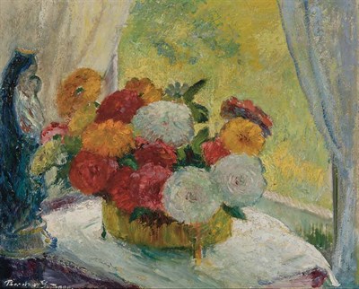 Lot 115 - Bernhard Gutmann American, 1869-1936 Zinnias...