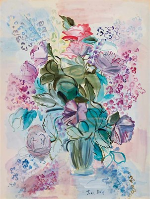 Lot 25 - Jean Dufy French, 1888-1964 Bouquet de Roses...