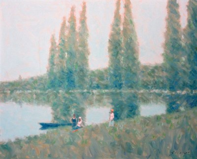 Lot 40 - Andre Gisson American, 1921-2003 Poplars...