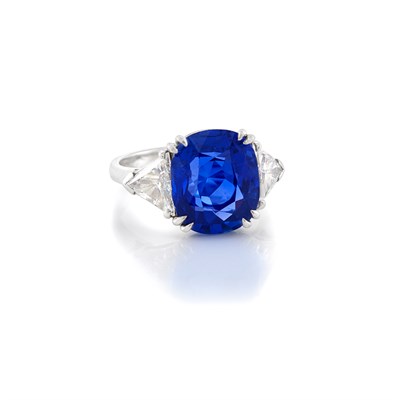 Lot 427A - Platinum, Sapphire and Diamond Ring, Cartier