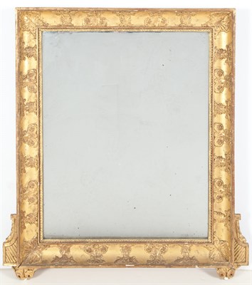 Lot 148 - Empire Giltwood Overmantel Mirror First half...
