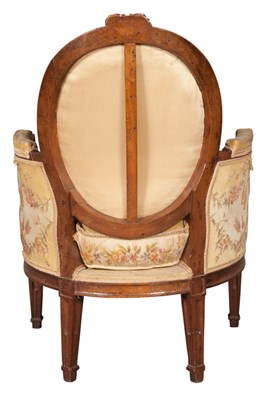 Lot 237 - Pair of Louis XVI Walnut Needlework...