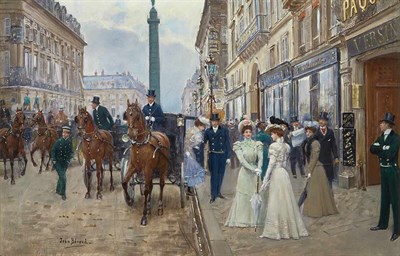 Lot 6 - Jean Beraud French, 1849-1936 Devant La Maison...