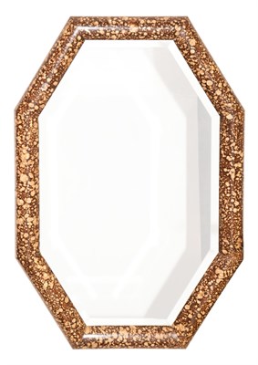 Lot 355 - Art Deco Style Painted Wood Mirror Height 31...