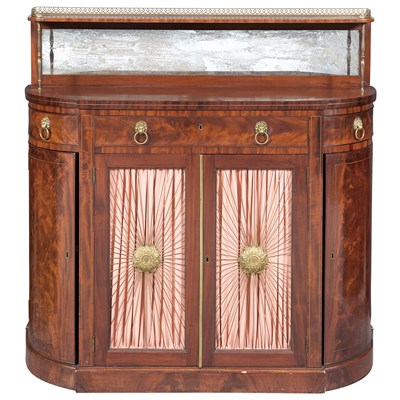 Lot 283 - Regency Brass Inlaid and Mounted Mahogany Side...