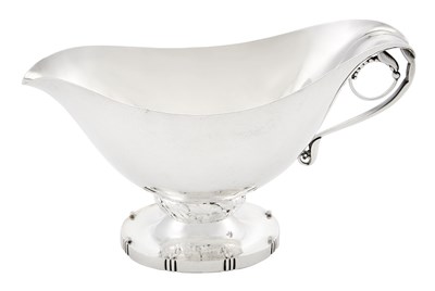 Lot 279 - Georg Jensen Sterling Silver Sauceboat Pattern...