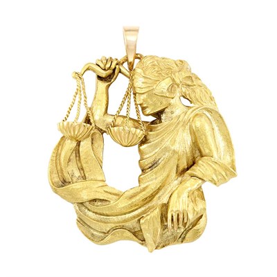 Lot 239 - Gold Gemini Pendant, David Webb