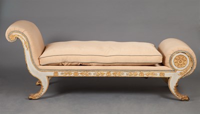 Lot 249 - Neoclassical Painted and Parcel Gilt...