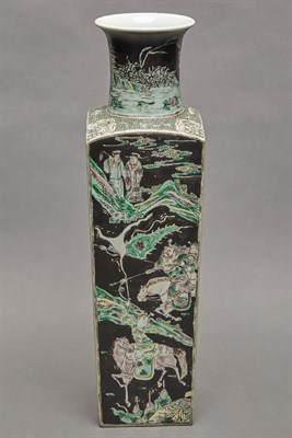Lot 135 - Chinese Famille Verte Glazed Porcelain Vase...