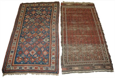 Lot 432 - Two Miscellaneous Rugs Comprising a Kazak rug...