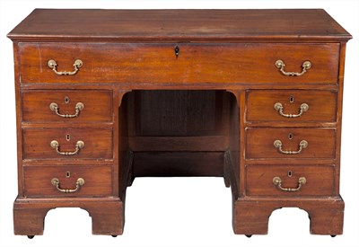 Lot 321 - George III Mahogany Center Library...