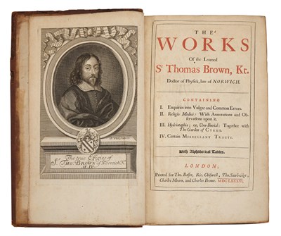 Lot 400 - BROWNE, THOMAS The Works of the learned Sr...