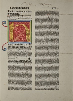 Lot 394 - ANTONINUS FLORENTINUS Chronicon. Partes I-III "...