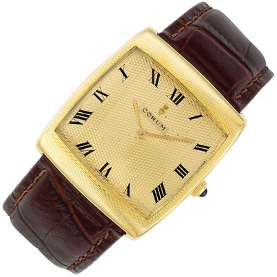 Lot 222 - Gentleman's Gold 'Buckingham' Wristwatch, Corum