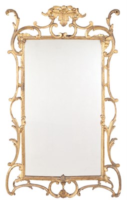 Lot 213 - George II Giltwood Mirror 18th Century The...