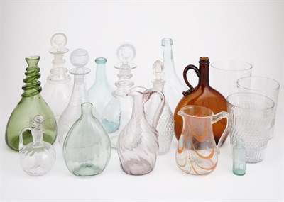 Lot 214 - Group of Glass Articles Primarily 19th century...