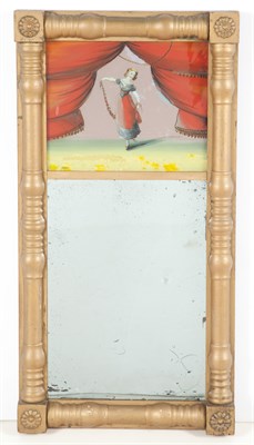 Lot 201 - Classical Gold Painted and Eglomise Mirror...